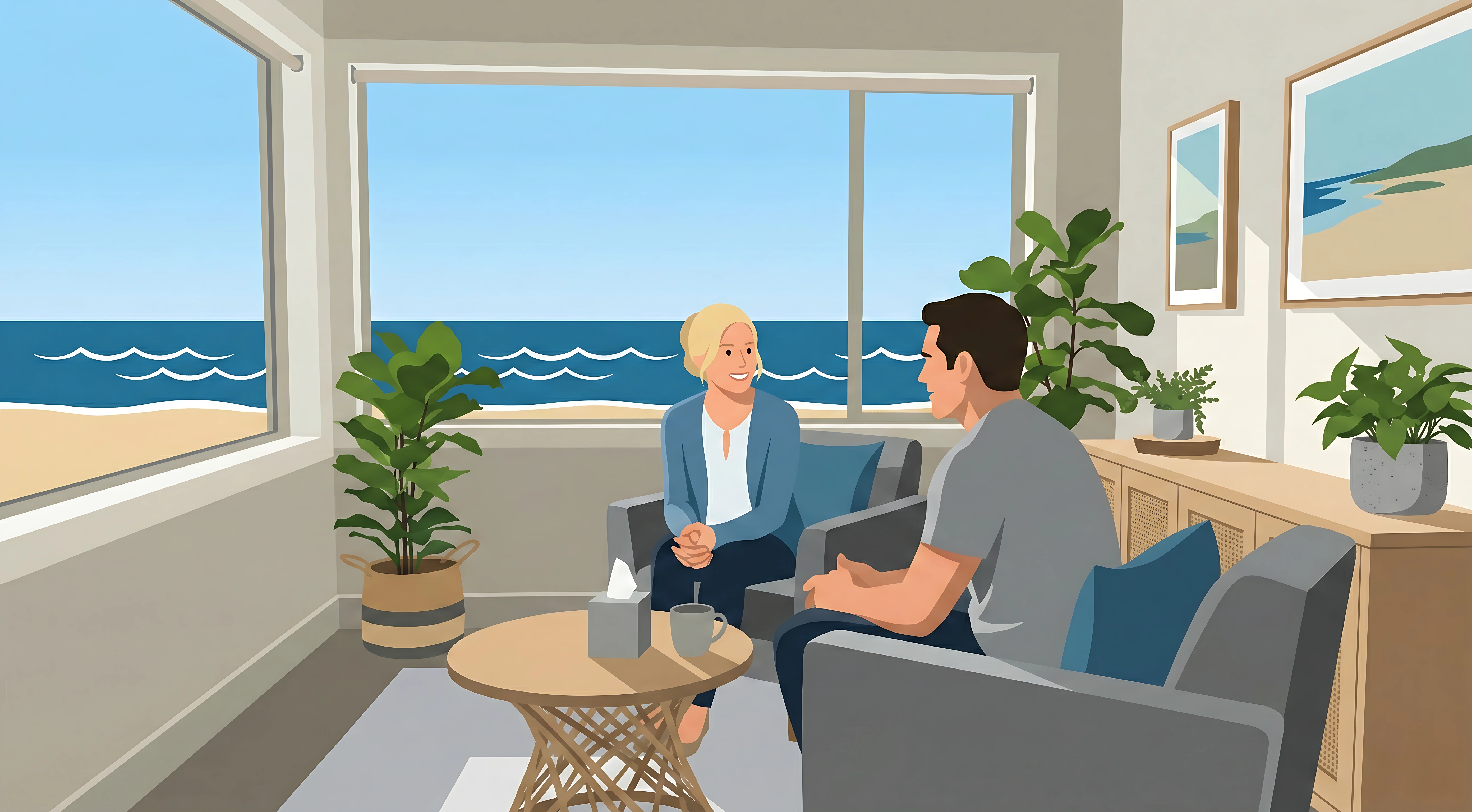 Clinical team coordinating dual diagnosis treatment for co-occurring mental health and substance use disorders