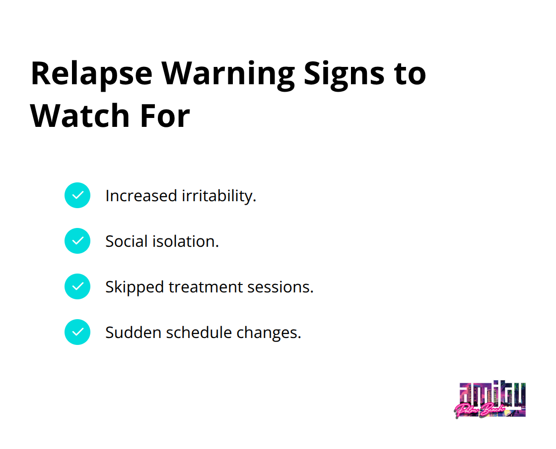 Checklist of common relapse warning signs during addiction recovery - understanding addiction and recovery