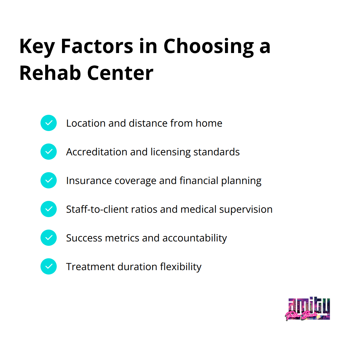 Checklist of important factors to consider when selecting a rehabilitation center - what are rehab centers